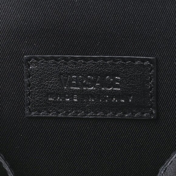 🎁 Versace Calfskin La Medusa Zip Around Lanyard Pouch - Picture 5 of 13